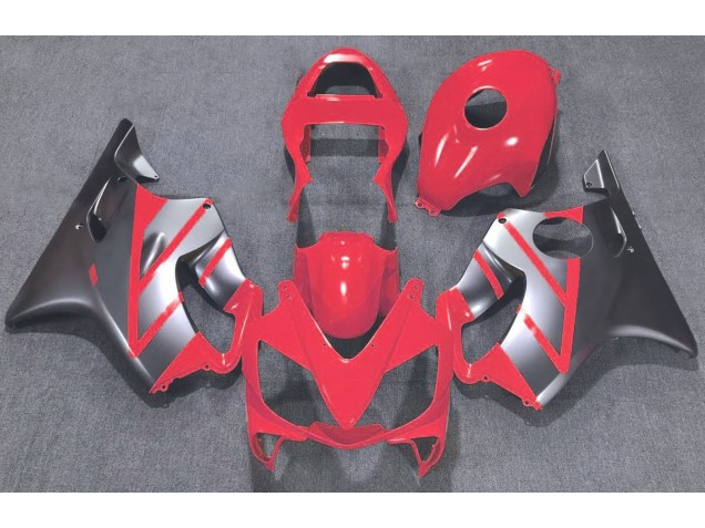 Rot & Matt Silber 2001-2003 Honda CBR600 F4i Motorrad Verkleidungen Rot & Matt Silber 2001-2003 Honda CBR600 F4i Motorrad Verkleidungen