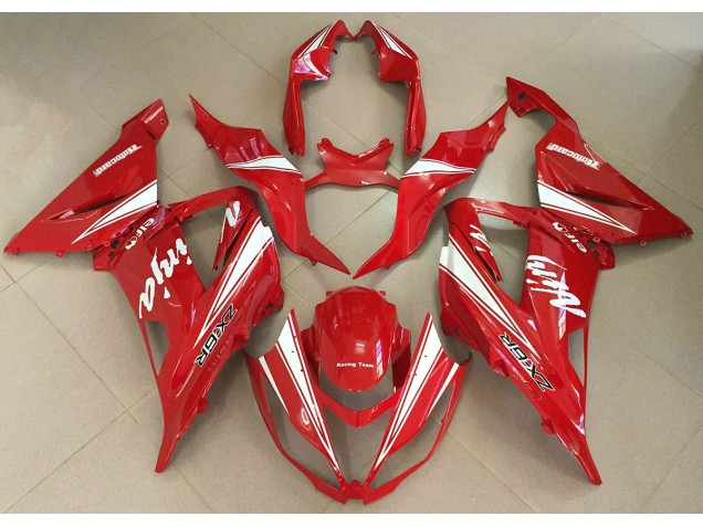 Rot Ninja 2013-2018 Kawasaki ZX6R Motorrad Verkleidungen Rot Ninja 2013-2018 Kawasaki ZX6R Motorrad Verkleidungen