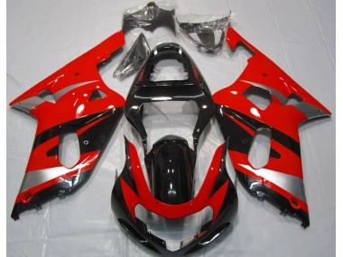 Rot OEM-Stil 2001-2003 Suzuki GSXR 600-750 Motorrad Verkleidungen