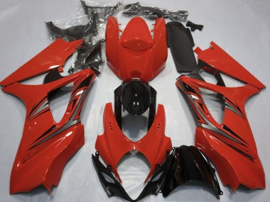 Rot OEM-Stil 2007-2008 Suzuki GSXR 1000 Motorrad Verkleidungen