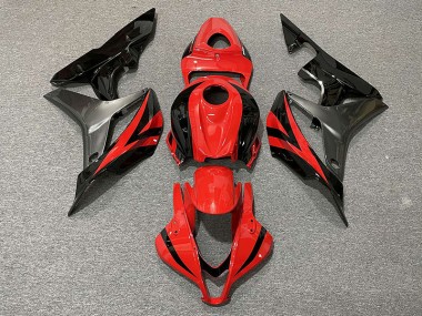 Rot OEM Stil & Grau 2007-2008 Honda CBR600RR Motorrad Verkleidungen