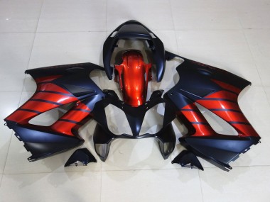 Rot & Schwarz 2002-2012 Honda VFR800 Motorrad Verkleidungen