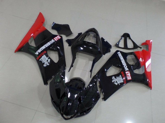 Rot & Schwarz 2003-2004 Suzuki GSXR 1000 Motorrad Verkleidungen Rot & Schwarz 2003-2004 Suzuki GSXR 1000 Motorrad Verkleidungen