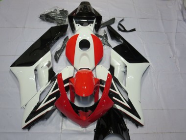 Rot Schwarz & Weiß 2004-2005 Honda CBR1000RR Motorrad Verkleidungen