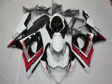 Rot Schwarz & Weiß 2005-2006 Suzuki GSXR 1000 Motorrad Verkleidungen