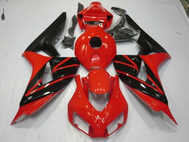 Rot & Schwarz 2006-2007 Honda CBR1000RR Motorrad Verkleidungen