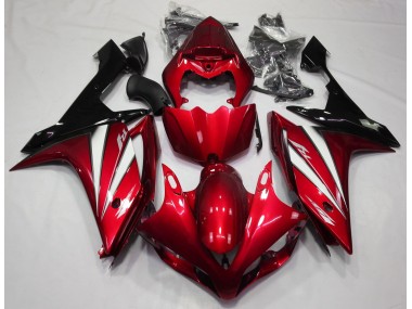 Rot Weiß & Schwarz 2007-2008 Yamaha R1 Motorrad Verkleidungen