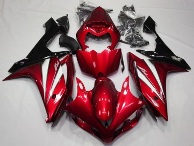 Rot Weiß & Schwarz 2007-2008 Yamaha R1 Motorrad Verkleidungen