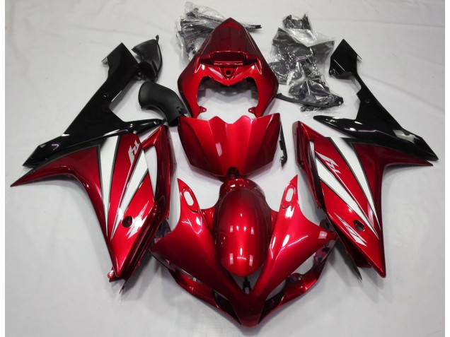 Rot Weiß & Schwarz 2007-2008 Yamaha R1 Motorrad Verkleidungen Rot Weiß & Schwarz 2007-2008 Yamaha R1 Motorrad Verkleidungen