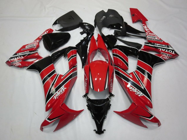 Rot Schwarz 2008-2010 Kawasaki ZX10R Motorrad Verkleidungen Rot Schwarz 2008-2010 Kawasaki ZX10R Motorrad Verkleidungen