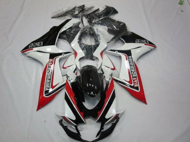 Rot Weiß & Schwarz 2011-2024 Suzuki GSXR 600-750 Motorrad Verkleidungen