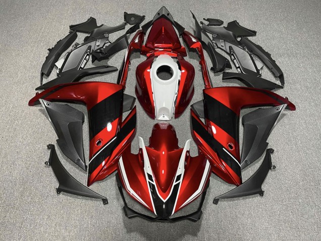 Rot Schwarz & Weiß 2015-2018 Yamaha R3 Motorrad Verkleidungen Rot Schwarz & Weiß 2015-2018 Yamaha R3 Motorrad Verkleidungen
