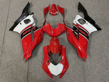 Rot Weiß & Schwarz 2017-2021 Yamaha R6 Motorrad Verkleidungen