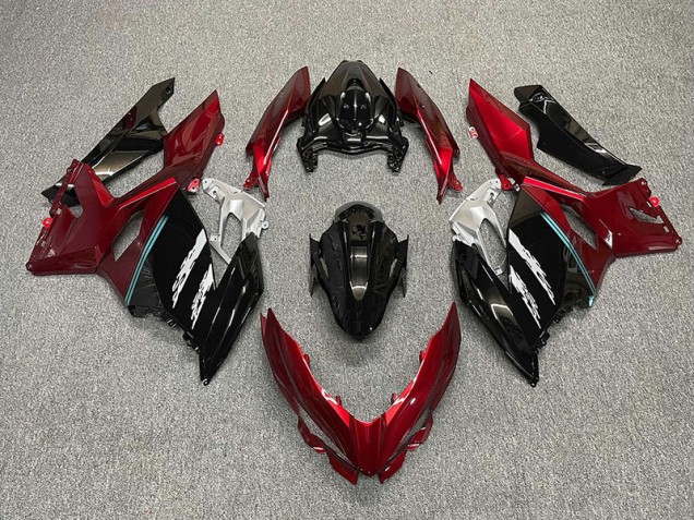 Rot & Schwarz 2018-2023 Kawasaki Ninja 400 Motorrad Verkleidungen Rot & Schwarz 2018-2023 Kawasaki Ninja 400 Motorrad Verkleidungen