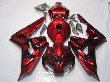 Rot & Schwarz Candy 2006-2007 Honda CBR1000RR Motorrad Verkleidungen