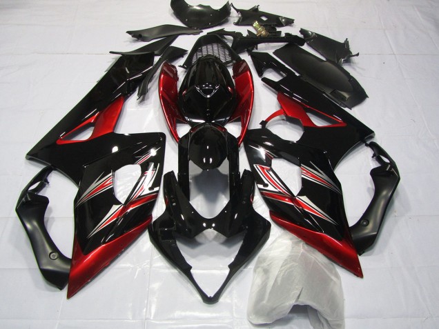 Rot & Schwarz Flare 2005-2006 Suzuki GSXR 1000 Motorrad Verkleidungen Rot & Schwarz Flare 2005-2006 Suzuki GSXR 1000 Motorrad Verkleidungen