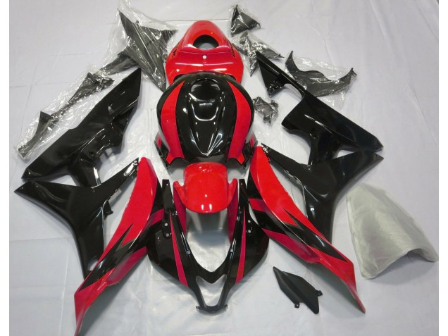 Rot & Schwarz OEM-Design 2007-2008 Honda CBR600RR Motorrad Verkleidungen