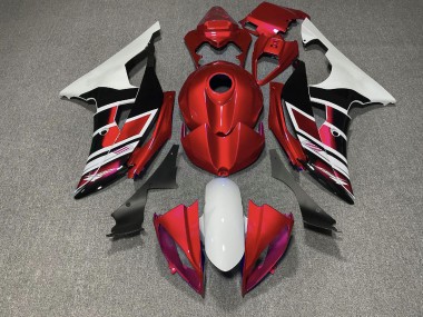 Rot Schwarz & Weiß OEM-Stil 2008-2016 Yamaha R6 Motorrad Verkleidungen
