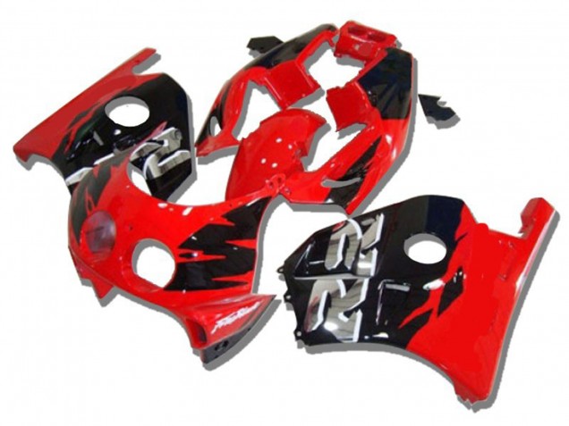 Rot Schwarz Silber Rr 1990-1998 Honda CBR250RR Motorrad Verkleidungen