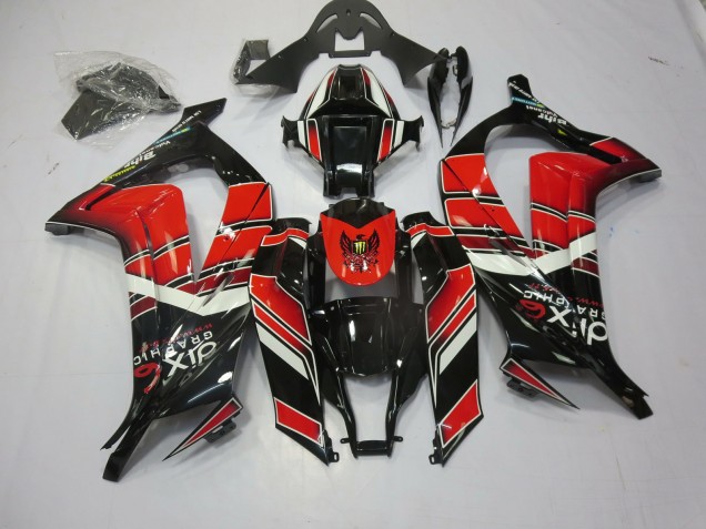 Rot Schwarz Special 2011-2015 Kawasaki ZX10R Motorrad Verkleidungen Rot Schwarz Special 2011-2015 Kawasaki ZX10R Motorrad Verkleidungen