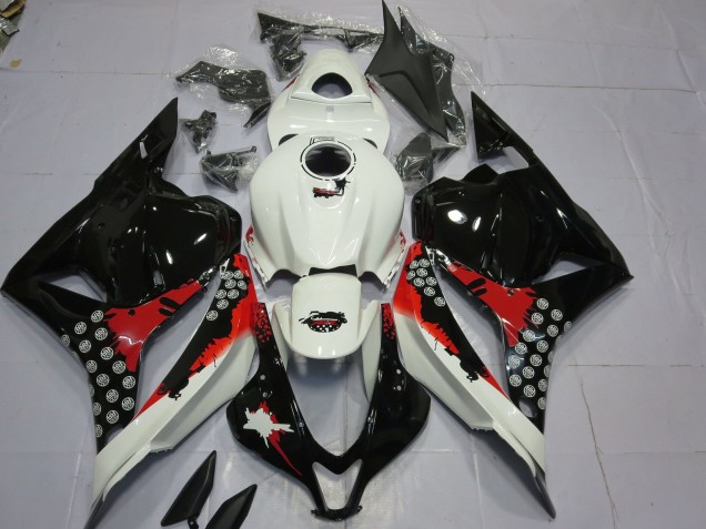 Rot & Schwarz Splatter 2009-2012 Honda CBR600RR Motorrad Verkleidungen Rot & Schwarz Splatter 2009-2012 Honda CBR600RR Motorrad Verkleidungen