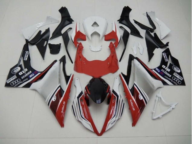 Rot Weiß & Schwarz Stil 2013-2016 Triumph Daytona 675 Motorrad Verkleidungen Rot Weiß & Schwarz Stil 2013-2016 Triumph Daytona 675 Motorrad Verkleidungen