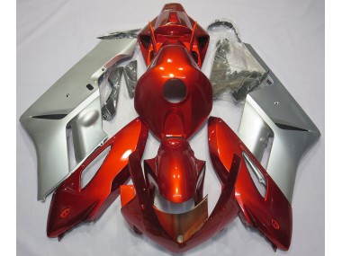 Rot-Silber 2004-2005 Honda CBR1000RR Motorrad Verkleidungen
