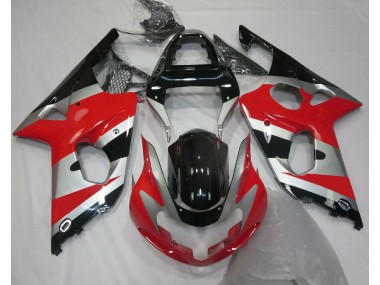 Rot Silber OEM Stil 2000-2002 Suzuki GSXR 1000 Motorrad Verkleidungen
