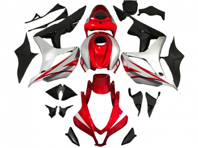Rot & Silber OEM-Stil 2007-2008 Honda CBR600RR Motorrad Verkleidungen Rot & Silber OEM-Stil 2007-2008 Honda CBR600RR Motorrad Verkleidungen