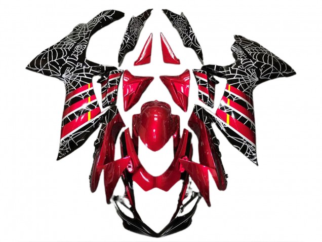 Rot Spinne 2011-2024 Suzuki GSXR 600-750 Motorrad Verkleidungen