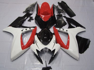 Rot Stern 2006-2007 Suzuki GSXR 600-750 Motorrad Verkleidungen