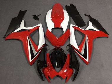 Rot Stil 2006-2007 Suzuki GSXR 600-750 Motorrad Verkleidungen