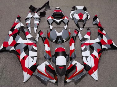 Rot Tarnung Uni 2008-2016 Yamaha R6 Motorrad Verkleidungen