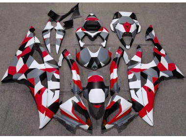 Rot Tarnung Uni 2008-2016 Yamaha R6 Motorrad Verkleidungen
