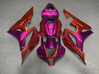 Rot & Violett 2007-2008 Honda CBR600RR Motorrad Verkleidungen