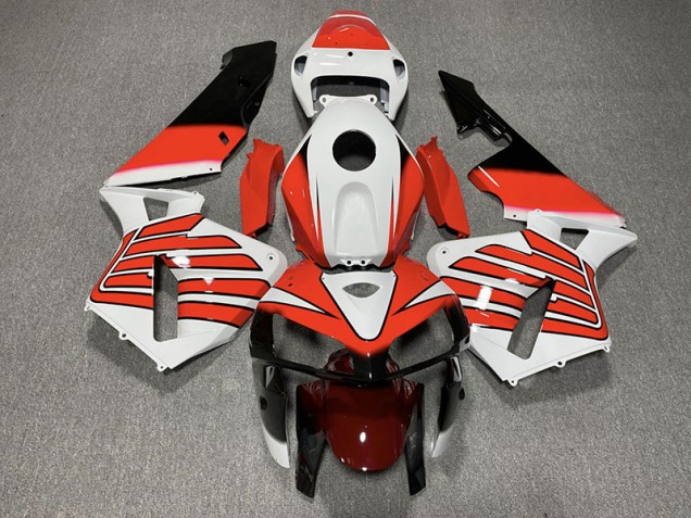 Rot & Weiße Flügel 2005-2006 Honda CBR600RR Motorrad Verkleidungen Rot & Weiße Flügel 2005-2006 Honda CBR600RR Motorrad Verkleidungen