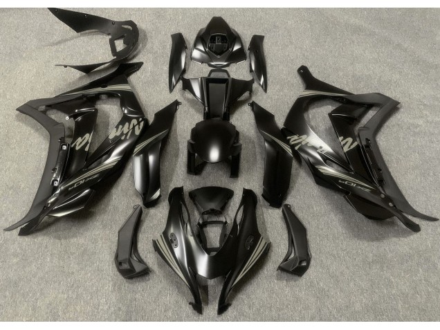 Satinschwarz & Grau 2016-2019 Kawasaki ZX10R Motorrad Verkleidungen Satinschwarz & Grau 2016-2019 Kawasaki ZX10R Motorrad Verkleidungen