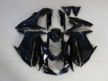 Schlichte Schwarz Glänzend 2011-2024 Suzuki GSXR 600-750 Motorrad Verkleidungen