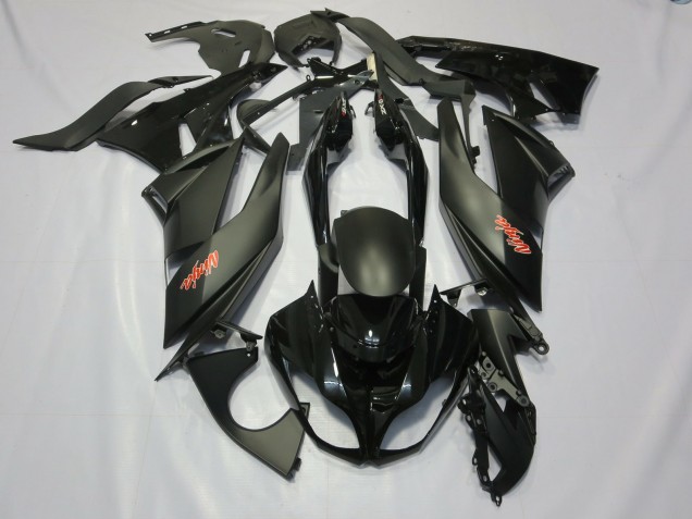 Schwarz 2009-2012 Kawasaki ZX6R Motorrad Verkleidungen Schwarz 2009-2012 Kawasaki ZX6R Motorrad Verkleidungen