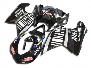 Schwarz Alice 2007-2014 Ducati 848 1098 1198 Motorrad Verkleidungen