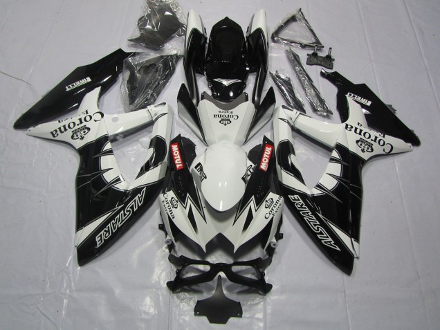 Schwarz Corona 2008-2010 Suzuki GSXR 600-750 Motorrad Verkleidungen Schwarz Corona 2008-2010 Suzuki GSXR 600-750 Motorrad Verkleidungen