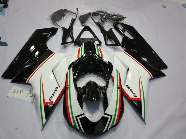 Schwarz Dreifach 2007-2014 Ducati 848 1098 1198 Motorrad Verkleidungen Schwarz Dreifach 2007-2014 Ducati 848 1098 1198 Motorrad Verkleidungen