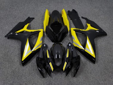 Schwarz & Gelb OEM Stil 2006-2007 Suzuki GSXR 600-750 Motorrad Verkleidungen