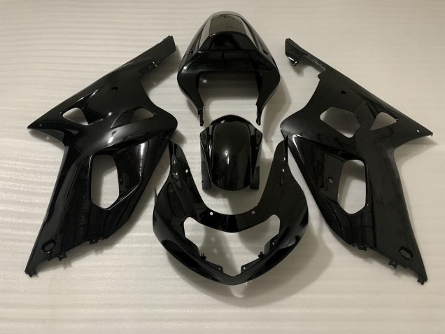 Schwarz Glanz 2001-2003 Suzuki GSXR 600-750 Motorrad Verkleidungen Schwarz Glanz 2001-2003 Suzuki GSXR 600-750 Motorrad Verkleidungen