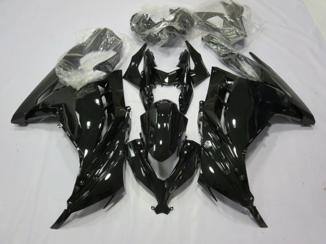 Schwarz Glanz 2013-2018 Kawasaki Ninja 300 Motorrad Verkleidungen Schwarz Glanz 2013-2018 Kawasaki Ninja 300 Motorrad Verkleidungen