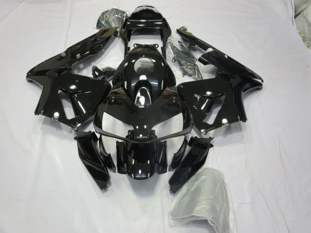 Schwarz Glänzend 2003-2004 Honda CBR600RR Motorrad Verkleidungen Schwarz Glänzend 2003-2004 Honda CBR600RR Motorrad Verkleidungen