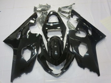 Schwarz Glänzend 2004-2005 Suzuki GSXR 600-750 Motorrad Verkleidungen