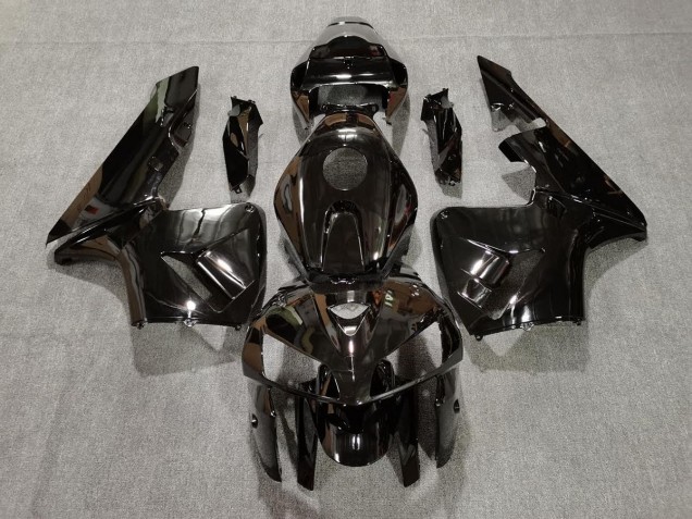 Schwarz Glänzend 2005-2006 Honda CBR600RR Motorrad Verkleidungen Schwarz Glänzend 2005-2006 Honda CBR600RR Motorrad Verkleidungen