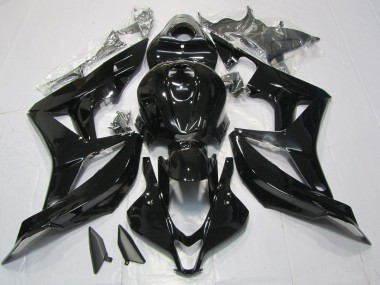 Schwarz Glänzend 2007-2008 Honda CBR600RR Motorrad Verkleidungen
