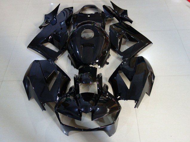 Schwarz Glänzend 2013-2023 Honda CBR600RR Motorrad Verkleidungen Schwarz Glänzend 2013-2023 Honda CBR600RR Motorrad Verkleidungen